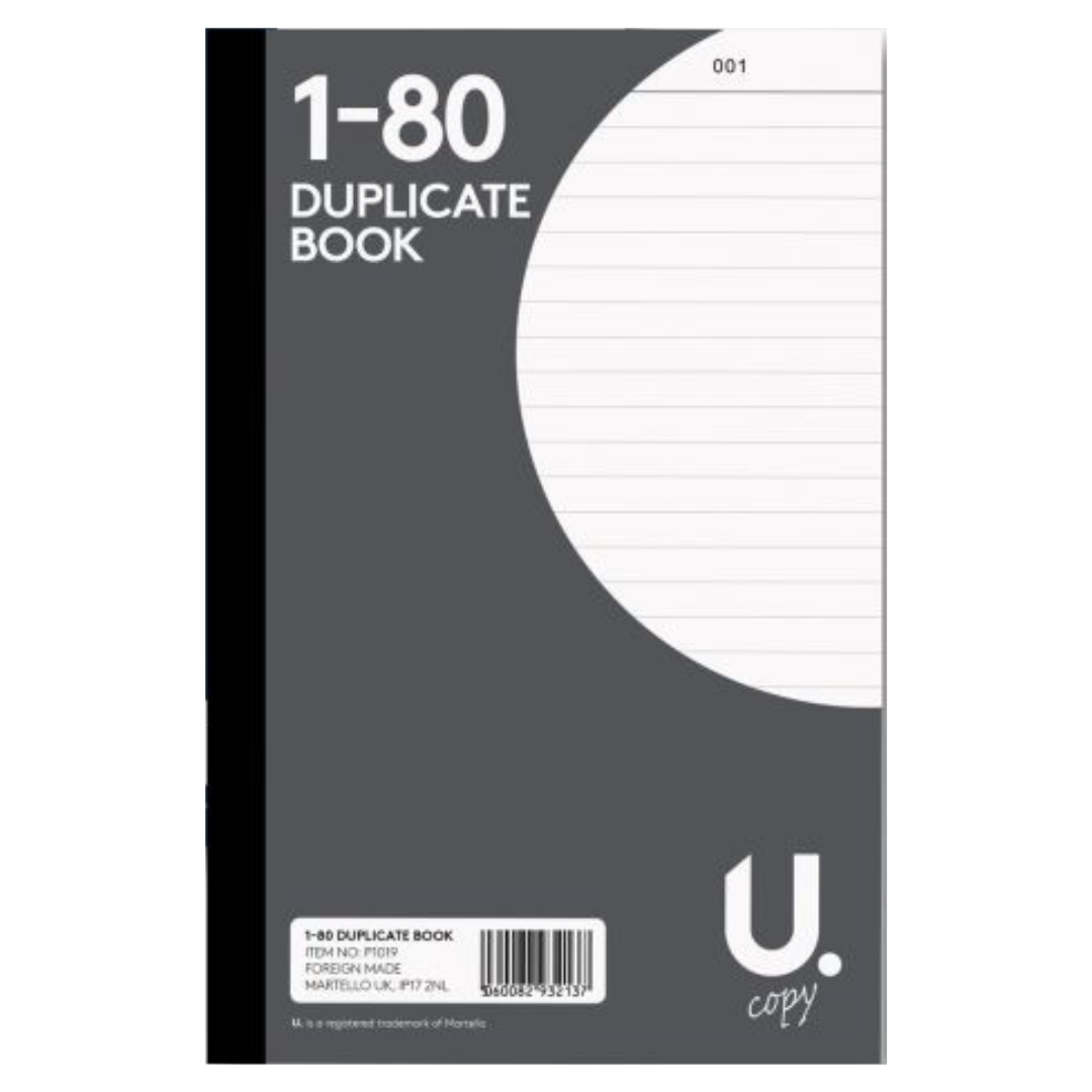 U. Copy 1-80 Duplicate Book U. Copy 1-80 Duplicate Book